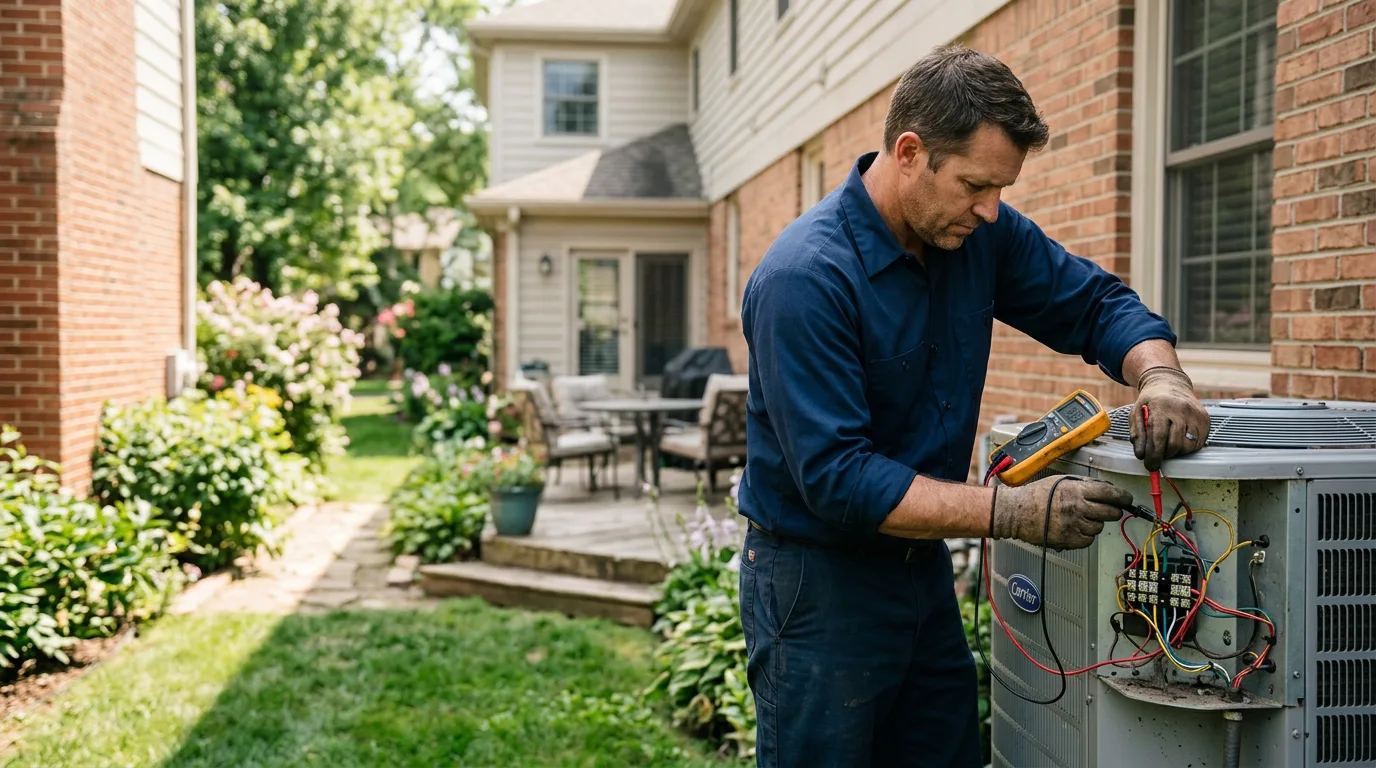 HVAC technician working near Meriden, CT